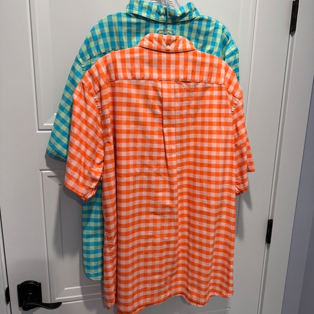NEW 2 Lands' End Short Sleeve Button Down Shirts NWOT Traditional Fit - Picture 16 of 16